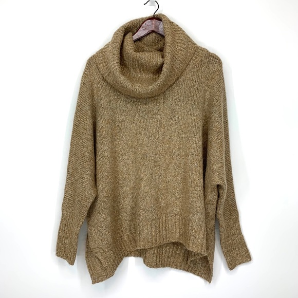 Ruby Moon Sweaters | Ruby Moon Tan Brown Oversized Soft Dolman Sleeve Cowl Neck Sweater New Small | Color: Brown/Tan | Size: S | Pm-91145978's Closet